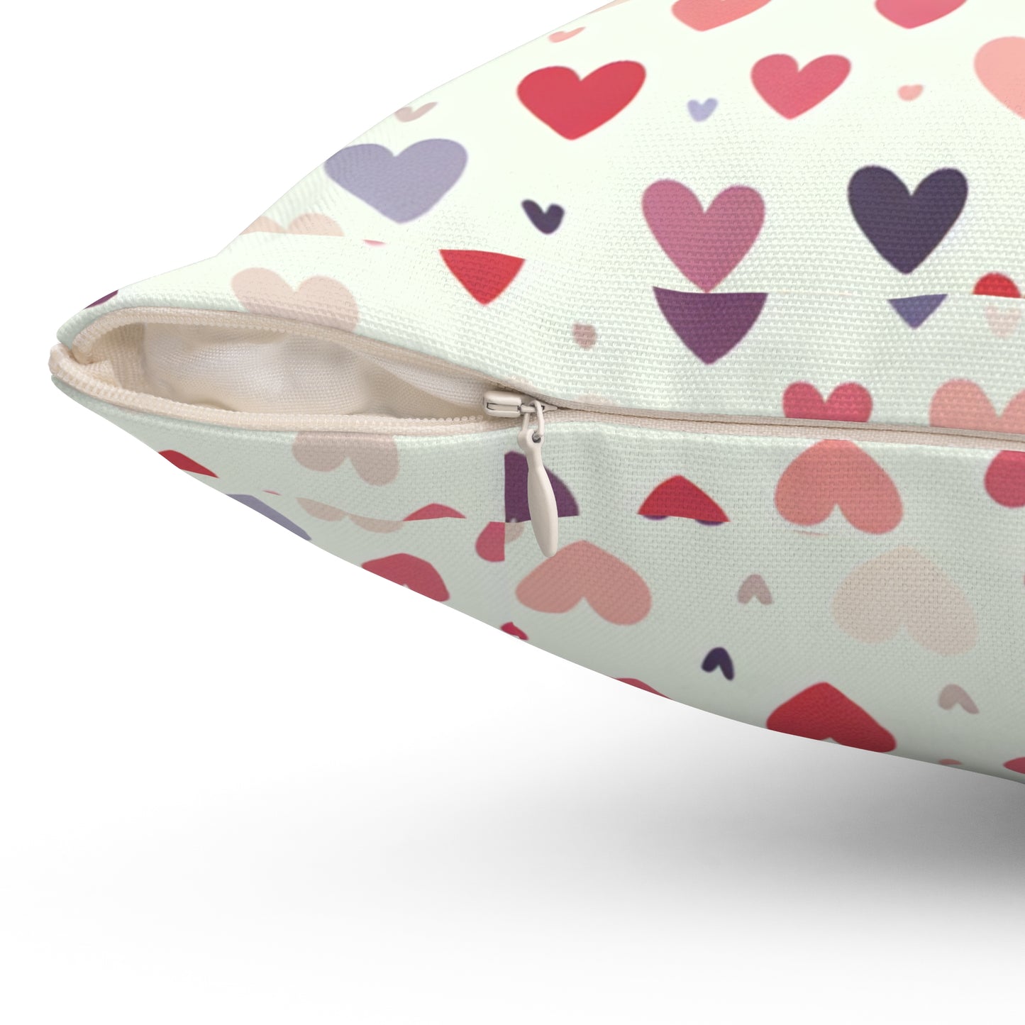 Heart Patterned Throw Pillow for Cozy Decor