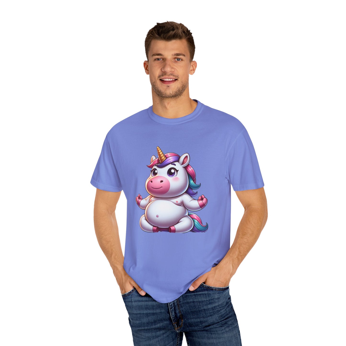 Whimsical Unicorn Yoga T-Shirt for Fun Lovers