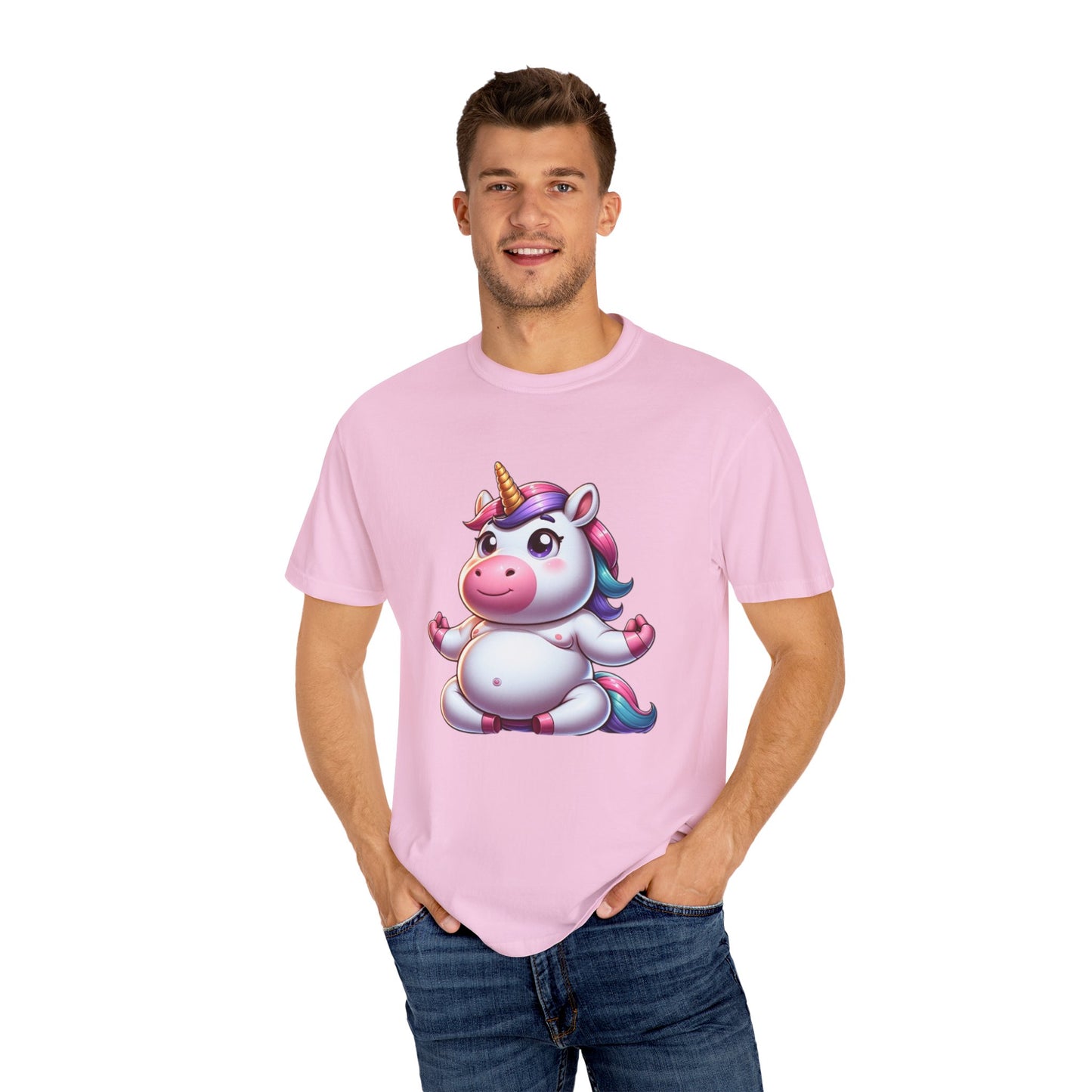 Whimsical Unicorn Yoga T-Shirt for Fun Lovers