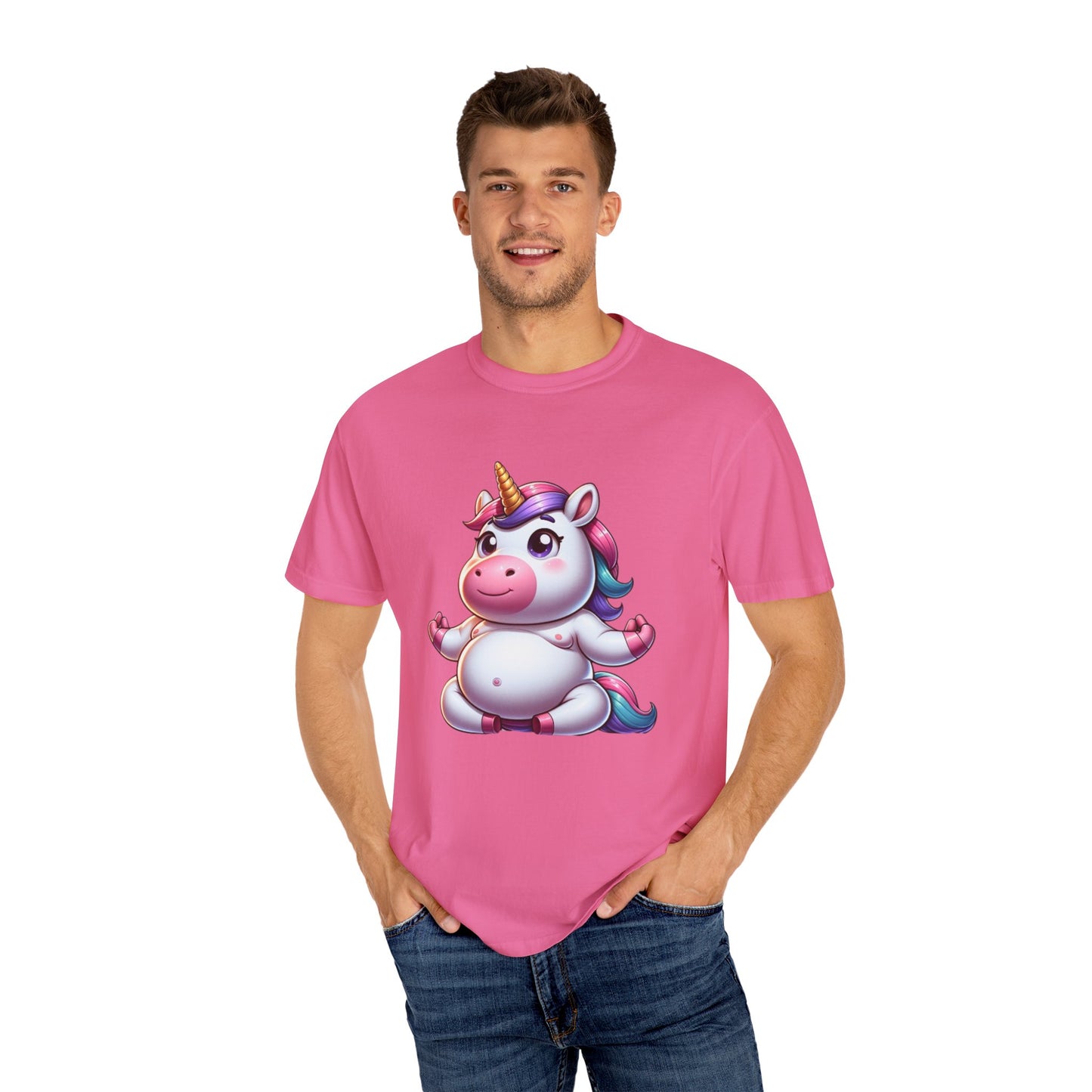 Whimsical Unicorn Yoga T-Shirt for Fun Lovers