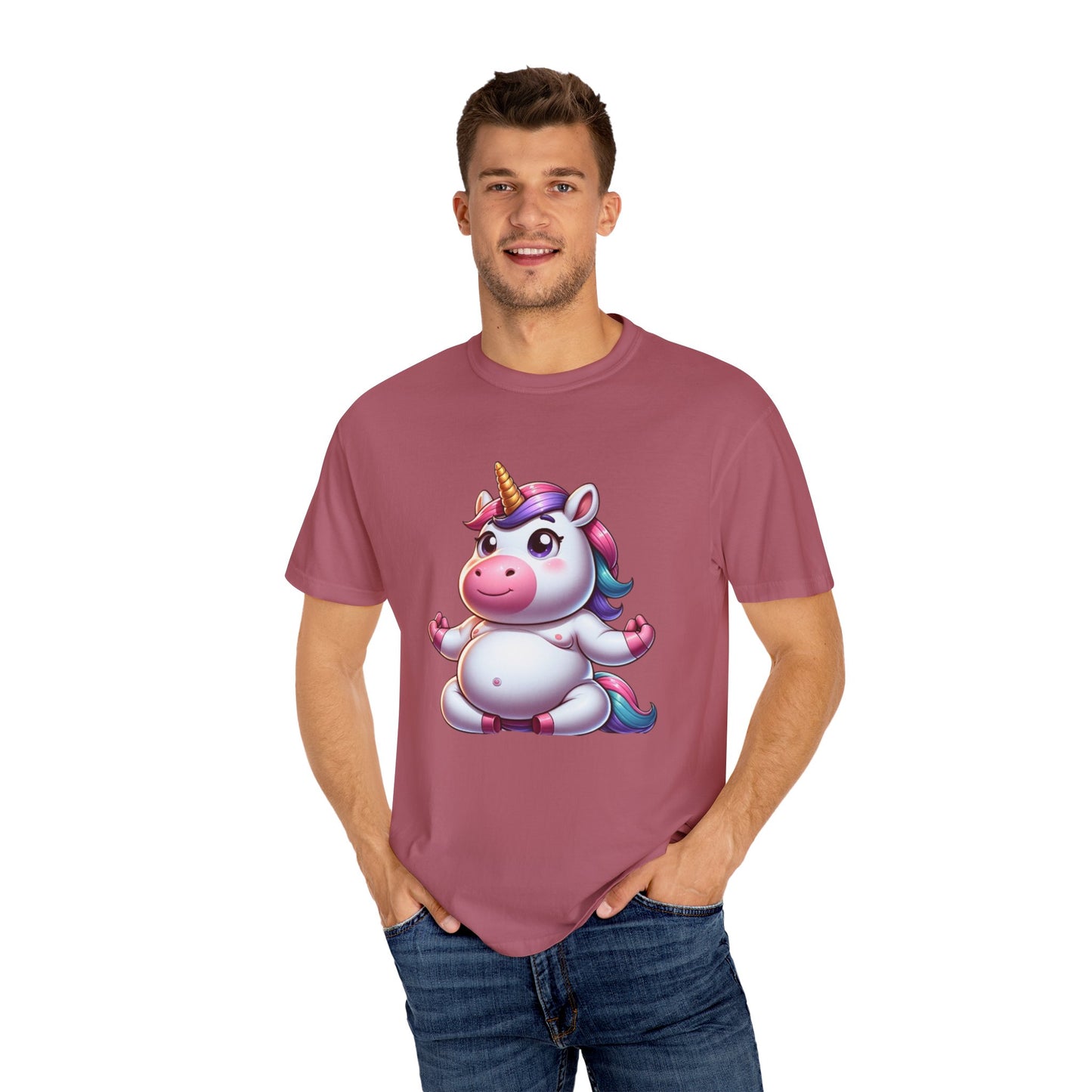 Whimsical Unicorn Yoga T-Shirt for Fun Lovers