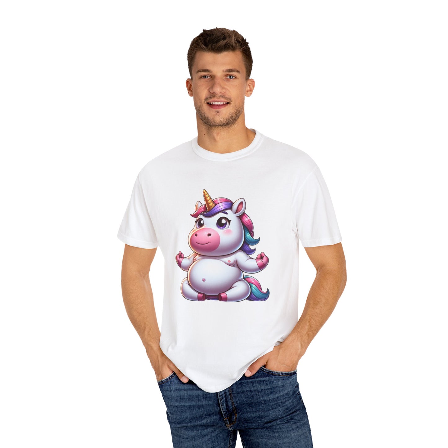 Whimsical Unicorn Yoga T-Shirt for Fun Lovers