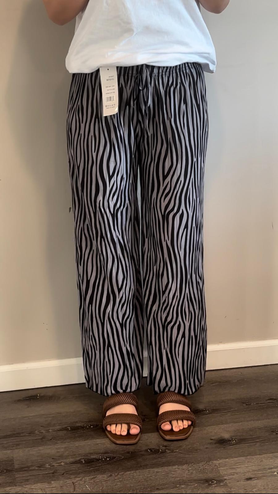 PALAZZO | ZEBRA BLACK | LY-0706
